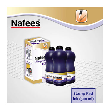 Nafees Stamp Pad Ink (500ml) - Blue thestationers